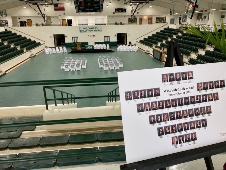 Graduation is at 7 pm today at Brady-Hipp Arena