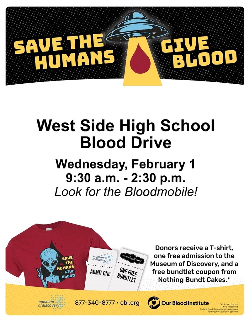 Feb. 1  community blood drive @ WSHS